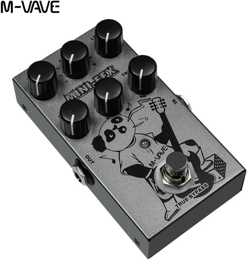 IOppWin Mini EFX Compact Guitar Multi-Effects Pedal with 9 Drive Tones (Boost/Overdrive/Distortion), 3-Band EQ & True Bypass – Portable Tone Shaper for Electric Guitars - Image 1